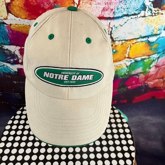 Captivating Headgear Silver Series Notre Dame Hat Cap Adjustable strap back - Picture 1 of 7